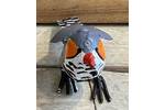 Small metal bird garden sculpture - Zebra finch 2