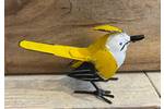 Small metal bird sculpture - Waxwing