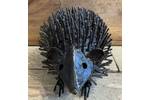 Metal hedgehog garden sculpture 2