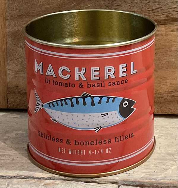 Mackerel storage tin