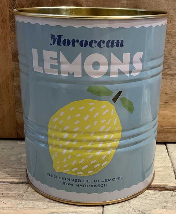 Large lemon storage tin