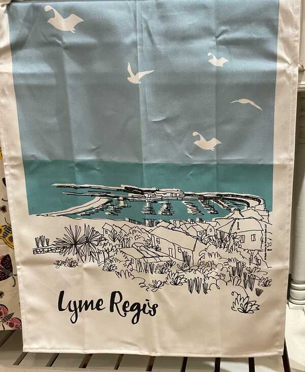 Lyme Regis tea towel
