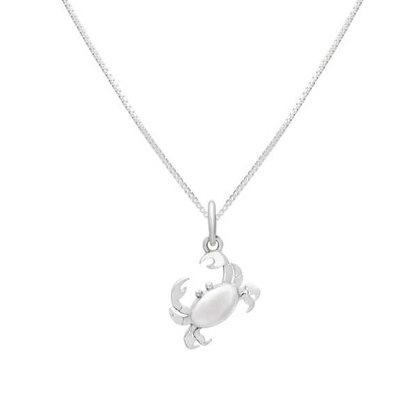 Sterling silver crab design pendant