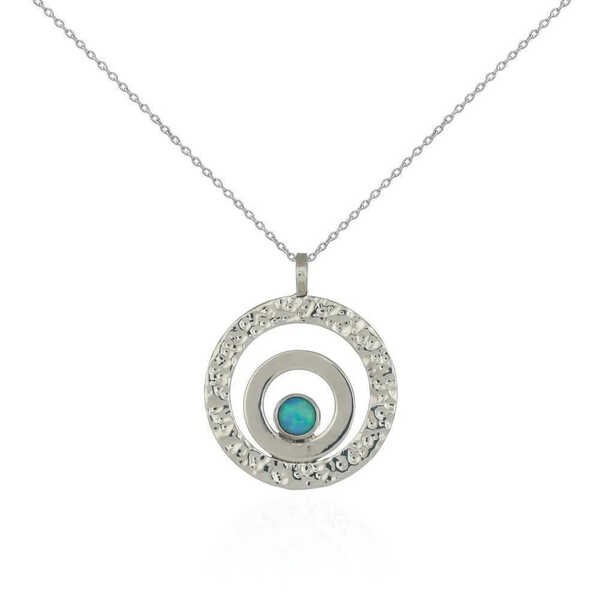Kirkos sterling silver with opal pendant
