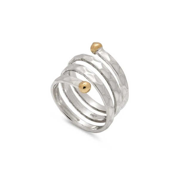 Sterling silver Spiral adjustable ring